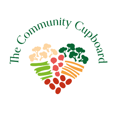 The Community Cupboard logo – providing essential food supplies to those in need.