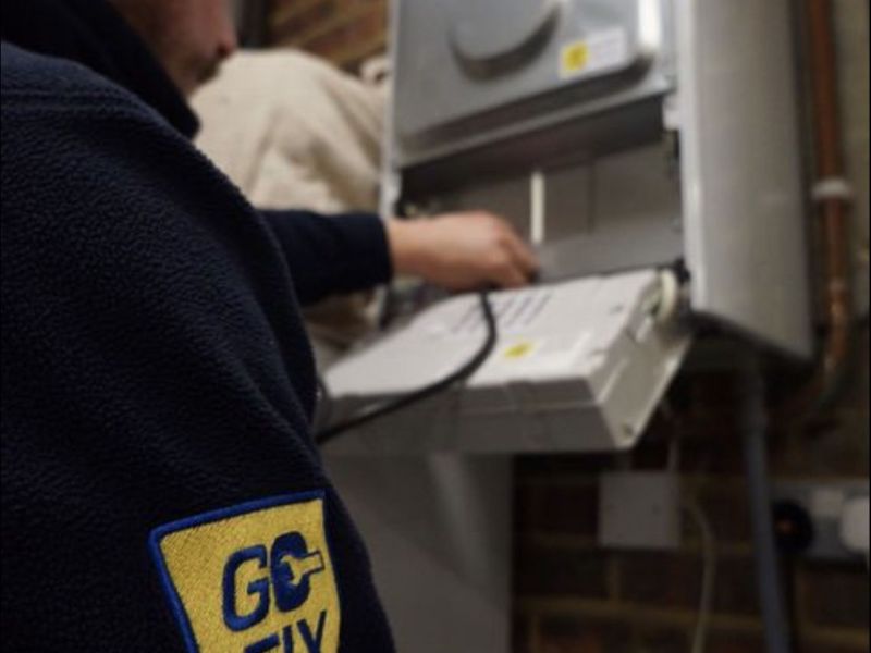 Go-Fix engineer providing professional heating and gas services in London.